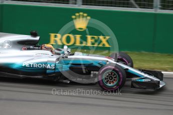 World © Octane Photographic Ltd. Formula 1 - Canadian Grand Prix - Friday Practice 1. Lewis Hamilton - Mercedes AMG Petronas F1 W08 EQ Energy+. Circuit Gilles Villeneuve, Montreal, Canada. Friday 9th June 2017. Digital Ref: 1850LB1D3358