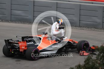 World © Octane Photographic Ltd. Formula 1 - Canadian Grand Prix - Friday Practice 1. Fernando Alonso - McLaren Honda MCL32. Circuit Gilles Villeneuve, Montreal, Canada. Friday 9th June 2017. Digital Ref: 1850LB1D3473