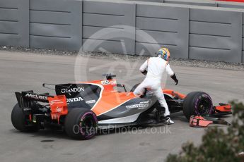 World © Octane Photographic Ltd. Formula 1 - Canadian Grand Prix - Friday Practice 1. Fernando Alonso - McLaren Honda MCL32. Circuit Gilles Villeneuve, Montreal, Canada. Friday 9th June 2017. Digital Ref: 1850LB1D3479