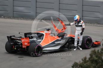 World © Octane Photographic Ltd. Formula 1 - Canadian Grand Prix - Friday Practice 1. Fernando Alonso - McLaren Honda MCL32. Circuit Gilles Villeneuve, Montreal, Canada. Friday 9th June 2017. Digital Ref: 1850LB1D3492