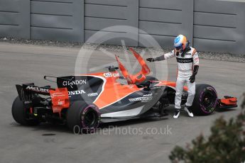 World © Octane Photographic Ltd. Formula 1 - Canadian Grand Prix - Friday Practice 1. Fernando Alonso - McLaren Honda MCL32. Circuit Gilles Villeneuve, Montreal, Canada. Friday 9th June 2017. Digital Ref: 1850LB1D3493