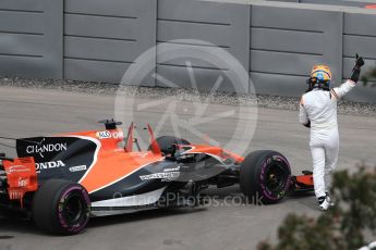 World © Octane Photographic Ltd. Formula 1 - Canadian Grand Prix - Friday Practice 1. Fernando Alonso - McLaren Honda MCL32. Circuit Gilles Villeneuve, Montreal, Canada. Friday 9th June 2017. Digital Ref: 1850LB1D3501