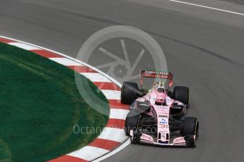 World © Octane Photographic Ltd. Formula 1 - Canadian Grand Prix - Friday Practice 1. Esteban Ocon - Sahara Force India VJM10. Circuit Gilles Villeneuve, Montreal, Canada. Friday 9th June 2017. Digital Ref: 1850LB2D1440