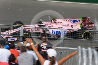 World © Octane Photographic Ltd. Formula 1 - Canadian Grand Prix - Friday Practice 1. Esteban Ocon - Sahara Force India VJM10. Circuit Gilles Villeneuve, Montreal, Canada. Friday 9th June 2017. Digital Ref: 1850LB2D1445