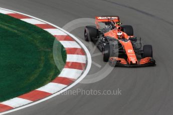 World © Octane Photographic Ltd. Formula 1 - Canadian Grand Prix - Friday Practice 1. Stoffel Vandoorne - McLaren Honda MCL32. Circuit Gilles Villeneuve, Montreal, Canada. Friday 9th June 2017. Digital Ref: 1850LB2D1482