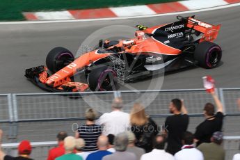 World © Octane Photographic Ltd. Formula 1 - Canadian Grand Prix - Friday Practice 1. Stoffel Vandoorne - McLaren Honda MCL32. Circuit Gilles Villeneuve, Montreal, Canada. Friday 9th June 2017. Digital Ref: 1850LB2D1487