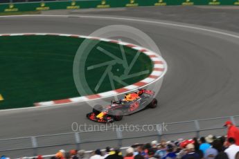 World © Octane Photographic Ltd. Formula 1 - Canadian Grand Prix - Friday Practice 1. Daniel Ricciardo - Red Bull Racing RB13. Circuit Gilles Villeneuve, Montreal, Canada. Friday 9th June 2017. Digital Ref: 1850LB2D1693