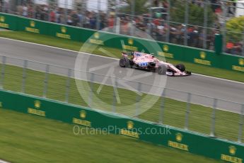 World © Octane Photographic Ltd. Formula 1 - Canadian Grand Prix - Friday Practice 1. Esteban Ocon - Sahara Force India VJM10. Circuit Gilles Villeneuve, Montreal, Canada. Friday 9th June 2017. Digital Ref: 1850LB2D2008