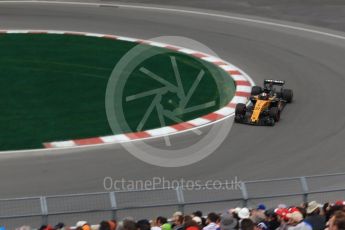 World © Octane Photographic Ltd. Formula 1 - Canadian Grand Prix - Friday Practice 1. Nico Hulkenberg - Renault Sport F1 Team R.S.17. Circuit Gilles Villeneuve, Montreal, Canada. Friday 9th June 2017. Digital Ref: 1850LB2D2155