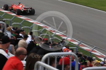 World © Octane Photographic Ltd. Formula 1 - Canadian Grand Prix - Friday Practice 1. Kimi Raikkonen - Scuderia Ferrari SF70H. Circuit Gilles Villeneuve, Montreal, Canada. Friday 9th June 2017. Digital Ref: 1850LB2D2214