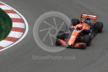 World © Octane Photographic Ltd. Formula 1 - Canadian Grand Prix - Friday Practice 1. Stoffel Vandoorne - McLaren Honda MCL32. Circuit Gilles Villeneuve, Montreal, Canada. Friday 9th June 2017. Digital Ref: 1850LB2D2513