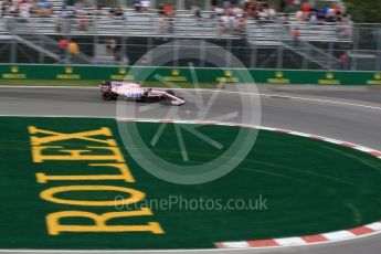 World © Octane Photographic Ltd. Formula 1 - Canadian Grand Prix - Friday Practice 1. Sergio Perez - Sahara Force India VJM10. Circuit Gilles Villeneuve, Montreal, Canada. Friday 9th June 2017. Digital Ref: 1850LB2D2576