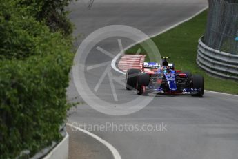 World © Octane Photographic Ltd. Formula 1 - Canadian Grand Prix - Friday Practice 2. Carlos Sainz - Scuderia Toro Rosso STR12. Circuit Gilles Villeneuve, Montreal, Canada. Friday 9th June 2017. Digital Ref: 1851LB1D3635