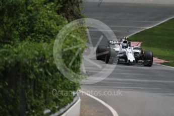 World © Octane Photographic Ltd. Formula 1 - Canadian Grand Prix - Friday Practice 2. Lance Stroll - Williams Martini Racing FW40. Circuit Gilles Villeneuve, Montreal, Canada. Friday 9th June 2017. Digital Ref: 1851LB1D3710