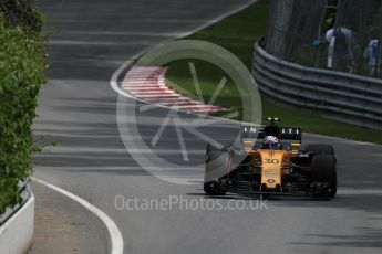 World © Octane Photographic Ltd. Formula 1 - Canadian Grand Prix - Friday Practice 2. Jolyon Palmer - Renault Sport F1 Team R.S.17. Circuit Gilles Villeneuve, Montreal, Canada. Friday 9th June 2017. Digital Ref: 1851LB1D3759