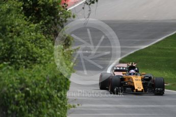 World © Octane Photographic Ltd. Formula 1 - Canadian Grand Prix - Friday Practice 2. Jolyon Palmer - Renault Sport F1 Team R.S.17. Circuit Gilles Villeneuve, Montreal, Canada. Friday 9th June 2017. Digital Ref: 1851LB1D3799