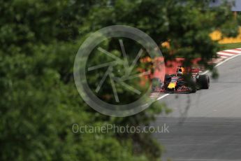 World © Octane Photographic Ltd. Formula 1 - Canadian Grand Prix - Friday Practice 2. Daniel Ricciardo - Red Bull Racing RB13. Circuit Gilles Villeneuve, Montreal, Canada. Friday 9th June 2017. Digital Ref: 1851LB1D3810