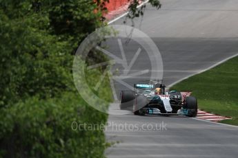 World © Octane Photographic Ltd. Formula 1 - Canadian Grand Prix - Friday Practice 2. Lewis Hamilton - Mercedes AMG Petronas F1 W08 EQ Energy+. Circuit Gilles Villeneuve, Montreal, Canada. Friday 9th June 2017. Digital Ref: 1851LB1D3822