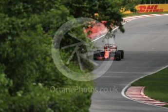 World © Octane Photographic Ltd. Formula 1 - Canadian Grand Prix - Friday Practice 2. Stoffel Vandoorne - McLaren Honda MCL32. Circuit Gilles Villeneuve, Montreal, Canada. Friday 9th June 2017. Digital Ref: 1851LB1D3847