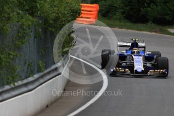 World © Octane Photographic Ltd. Formula 1 - Canadian Grand Prix - Friday Practice 2. Pascal Wehrlein – Sauber F1 Team C36. Circuit Gilles Villeneuve, Montreal, Canada. Friday 9th June 2017. Digital Ref: 1851LB1D3994