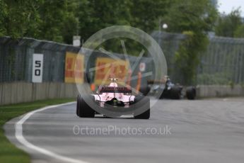 World © Octane Photographic Ltd. Formula 1 - Canadian Grand Prix - Friday Practice 2. Esteban Ocon - Sahara Force India VJM10. Circuit Gilles Villeneuve, Montreal, Canada. Friday 9th June 2017. Digital Ref: 1851LB1D4194