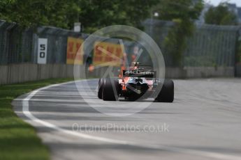 World © Octane Photographic Ltd. Formula 1 - Canadian Grand Prix - Friday Practice 2. Stoffel Vandoorne - McLaren Honda MCL32. Circuit Gilles Villeneuve, Montreal, Canada. Friday 9th June 2017. Digital Ref: 1851LB1D4249