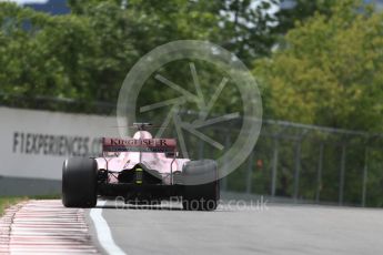 World © Octane Photographic Ltd. Formula 1 - Canadian Grand Prix - Friday Practice 2. Sergio Perez - Sahara Force India VJM10. Circuit Gilles Villeneuve, Montreal, Canada. Friday 9th June 2017. Digital Ref: 1851LB1D4292