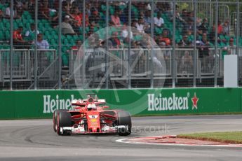 World © Octane Photographic Ltd. Formula 1 - Canadian Grand Prix - Friday Practice 2. Sebastian Vettel - Scuderia Ferrari SF70H. Circuit Gilles Villeneuve, Montreal, Canada. Friday 9th June 2017. Digital Ref: 1851LB1D4298