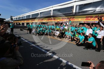 World © Octane Photographic Ltd. Formula 1 - Canadian Grand Prix - Sunday Race. Lewis Hamilton and Valtteri Bottas - Mercedes AMG Petronas F1 Team Celebration after wining Canadian GP. Circuit Gilles Villeneuve, Montreal, Canada. Sunday 11th June 2017. Digital Ref: 1859LB2D3982