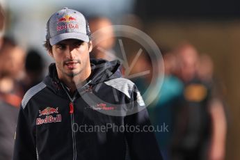 World © Octane Photographic Ltd. Formula 1 - Canadian Grand Prix - Saturday Paddock. Carlos Sainz - Scuderia Toro Rosso. Circuit Gilles Villeneuve, Montreal, Canada. Saturday 10th June 2017. Digital Ref: 1849LB1D4572