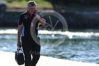 World © Octane Photographic Ltd. Formula 1 - Canadian Grand Prix - Saturday Paddock. Otmar Szafnauer - Chief Operating Officer of Sahara Force India. Circuit Gilles Villeneuve, Montreal, Canada. Saturday 10th June 2017. Digital Ref: 1849LB1D4692