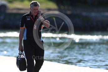 World © Octane Photographic Ltd. Formula 1 - Canadian Grand Prix - Saturday Paddock. Otmar Szafnauer - Chief Operating Officer of Sahara Force India. Circuit Gilles Villeneuve, Montreal, Canada. Saturday 10th June 2017. Digital Ref: 1849LB1D4692