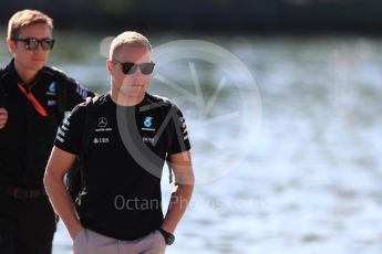 World © Octane Photographic Ltd. Formula 1 - Canadian Grand Prix - Saturday Paddock. Valtteri Bottas - Mercedes AMG Petronas F1 team. Circuit Gilles Villeneuve, Montreal, Canada. Saturday 10th June 2017. Digital Ref: 1849LB1D4818