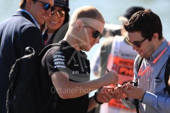 World © Octane Photographic Ltd. Formula 1 - Canadian Grand Prix - Saturday Paddock. Valtteri Bottas - Mercedes AMG Petronas F1 team. Circuit Gilles Villeneuve, Montreal, Canada. Saturday 10th June 2017. Digital Ref: 1849LB1D4834