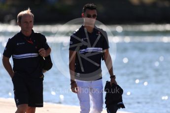 World © Octane Photographic Ltd. Formula 1 - Canadian Grand Prix - Saturday Paddock. Pascal Wehrlein – Sauber F1 Team. Circuit Gilles Villeneuve, Montreal, Canada. Saturday 10th June 2017. Digital Ref: 1849LB1D4923