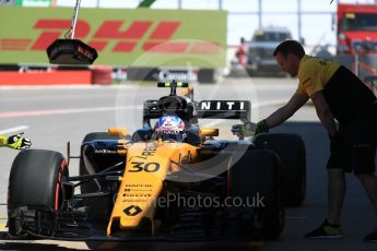 World © Octane Photographic Ltd. Formula 1 - Canadian Grand Prix - Saturday - Practice 3. Jolyon Palmer - Renault Sport F1 Team R.S.17. Circuit Gilles Villeneuve, Montreal, Canada. Saturday 10th June 2017. Digital Ref: 1853LB1D5529