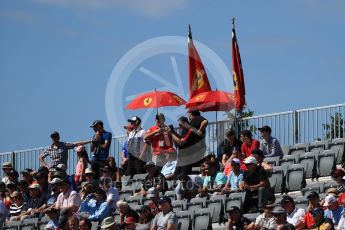 World © Octane Photographic Ltd. Formula 1 - Canadian Grand Prix - Saturday - Practice 3. Ferrari Fans. Circuit Gilles Villeneuve, Montreal, Canada. Saturday 10th June 2017. Digital Ref: 1853LB1D5537