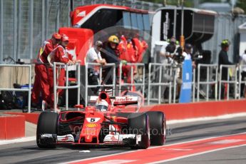 World © Octane Photographic Ltd. Formula 1 - Canadian Grand Prix - Saturday - Practice 3. Sebastian Vettel - Scuderia Ferrari SF70H. Circuit Gilles Villeneuve, Montreal, Canada. Saturday 10th June 2017. Digital Ref: 1853LB1D5793