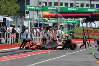 World © Octane Photographic Ltd. Formula 1 - Canadian Grand Prix - Saturday - Practice 3. Fernando Alonso - McLaren Honda MCL32. Circuit Gilles Villeneuve, Montreal, Canada. Saturday 10th June 2017. Digital Ref: 1853LB1D5849