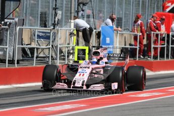 World © Octane Photographic Ltd. Formula 1 - Canadian Grand Prix - Saturday - Practice 3. Sergio Perez - Sahara Force India VJM10. Circuit Gilles Villeneuve, Montreal, Canada. Saturday 10th June 2017. Digital Ref: 1853LB1D5870