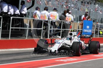 World © Octane Photographic Ltd. Formula 1 - Canadian Grand Prix - Saturday - Practice 3. Lance Stroll - Williams Martini Racing FW40. Circuit Gilles Villeneuve, Montreal, Canada. Saturday 10th June 2017. Digital Ref: 1853LB1D6097