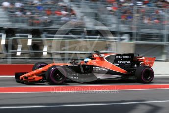 World © Octane Photographic Ltd. Formula 1 - Canadian Grand Prix - Saturday - Practice 3. Fernando Alonso - McLaren Honda MCL32. Circuit Gilles Villeneuve, Montreal, Canada. Saturday 10th June 2017. Digital Ref: 1853LB2D2917