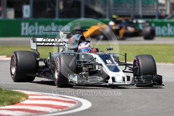 World © Octane Photographic Ltd. Formula 1 - Canadian Grand Prix - Saturday - Qualifying. Romain Grosjean - Haas F1 Team VF-17. Circuit Gilles Villeneuve, Montreal, Canada. Saturday 10th June 2017. Digital Ref: 1854LB1D6197