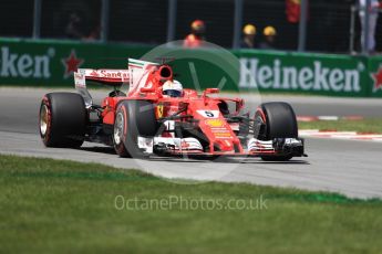 World © Octane Photographic Ltd. Formula 1 - Canadian Grand Prix - Saturday - Qualifying. Sebastian Vettel - Scuderia Ferrari SF70H. Circuit Gilles Villeneuve, Montreal, Canada. Saturday 10th June 2017. Digital Ref: 1854LB1D6218