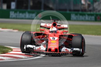 World © Octane Photographic Ltd. Formula 1 - Canadian Grand Prix - Saturday - Qualifying. Sebastian Vettel - Scuderia Ferrari SF70H. Circuit Gilles Villeneuve, Montreal, Canada. Saturday 10th June 2017. Digital Ref: 1854LB1D6230