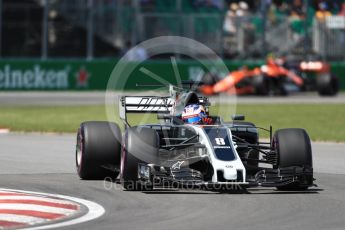 World © Octane Photographic Ltd. Formula 1 - Canadian Grand Prix - Saturday - Qualifying. Romain Grosjean - Haas F1 Team VF-17. Circuit Gilles Villeneuve, Montreal, Canada. Saturday 10th June 2017. Digital Ref: 1854LB1D6297