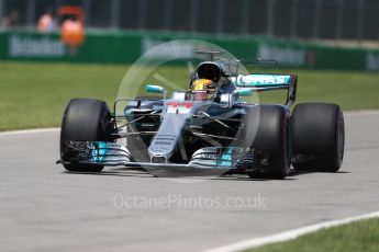 World © Octane Photographic Ltd. Formula 1 - Canadian Grand Prix - Saturday - Qualifying. Lewis Hamilton - Mercedes AMG Petronas F1 W08 EQ Energy+. Circuit Gilles Villeneuve, Montreal, Canada. Saturday 10th June 2017. Digital Ref: 1854LB1D6341