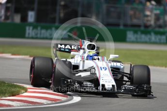 World © Octane Photographic Ltd. Formula 1 - Canadian Grand Prix - Saturday - Qualifying. Felipe Massa - Williams Martini Racing FW40. Circuit Gilles Villeneuve, Montreal, Canada. Saturday 10th June 2017. Digital Ref: 1854LB1D6368