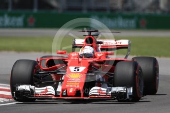 World © Octane Photographic Ltd. Formula 1 - Canadian Grand Prix - Saturday - Qualifying. Sebastian Vettel - Scuderia Ferrari SF70H. Circuit Gilles Villeneuve, Montreal, Canada. Saturday 10th June 2017. Digital Ref: 1854LB1D6509