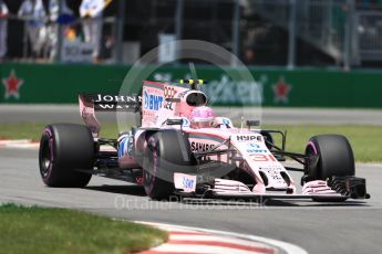 World © Octane Photographic Ltd. Formula 1 - Canadian Grand Prix - Saturday - Qualifying. Esteban Ocon - Sahara Force India VJM10. Circuit Gilles Villeneuve, Montreal, Canada. Saturday 10th June 2017. Digital Ref: 1854LB1D6518